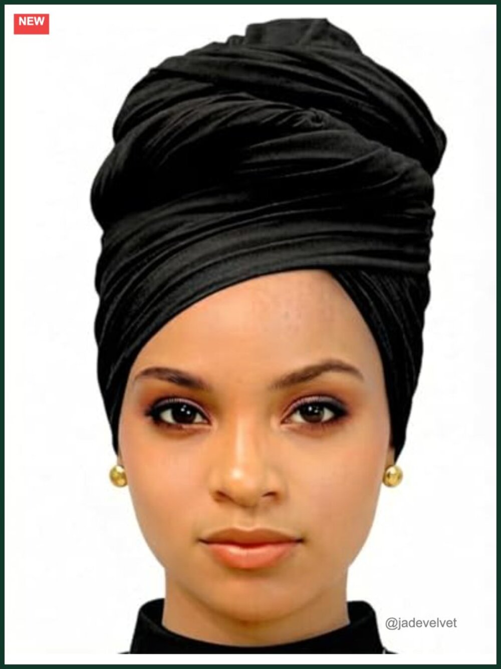 Long Turban Hair Scarf for Black Women 100% Polyester Stretch Head Wrap